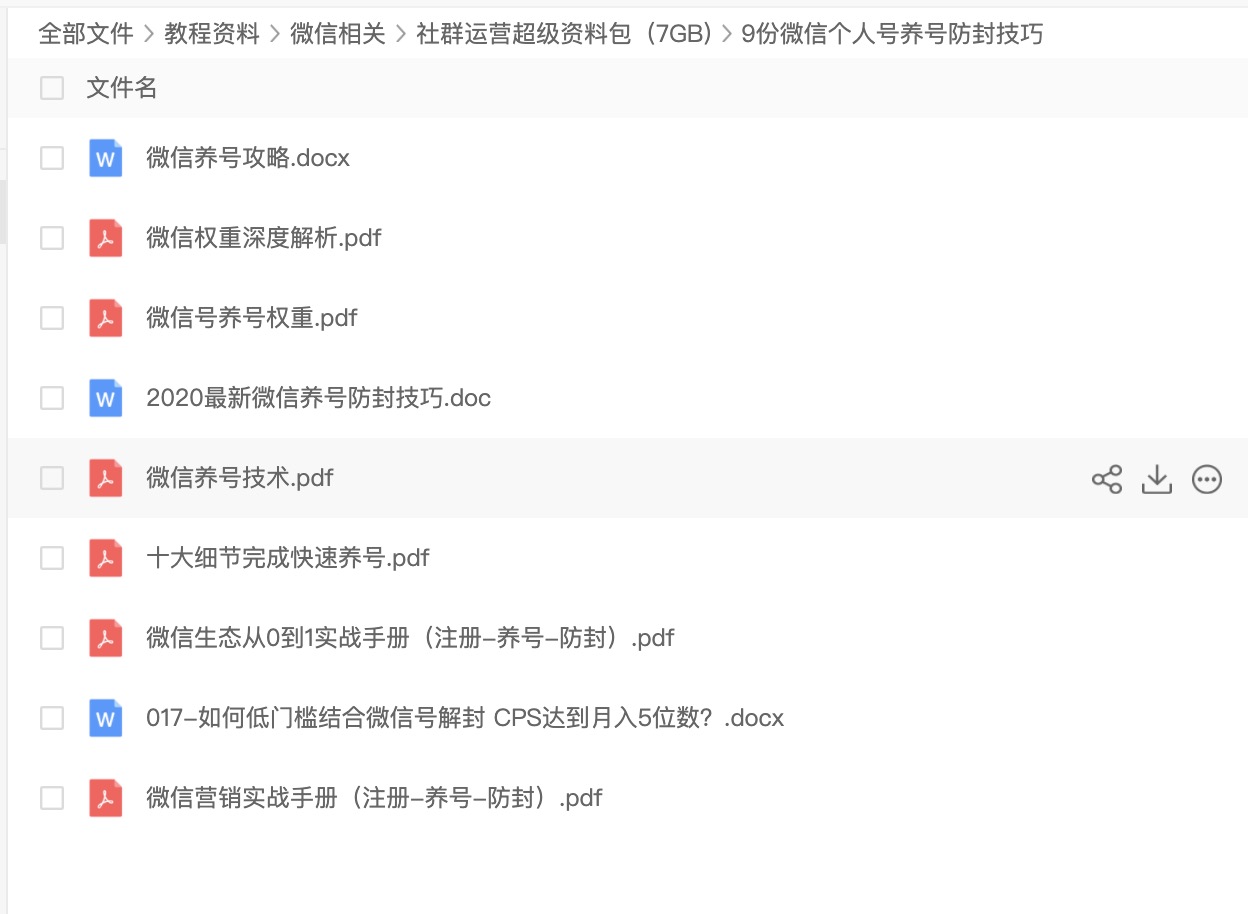 2020社群運(yùn)營(yíng)超級(jí)資料包（7GB) 百度網(wǎng)盤(pán)插圖4