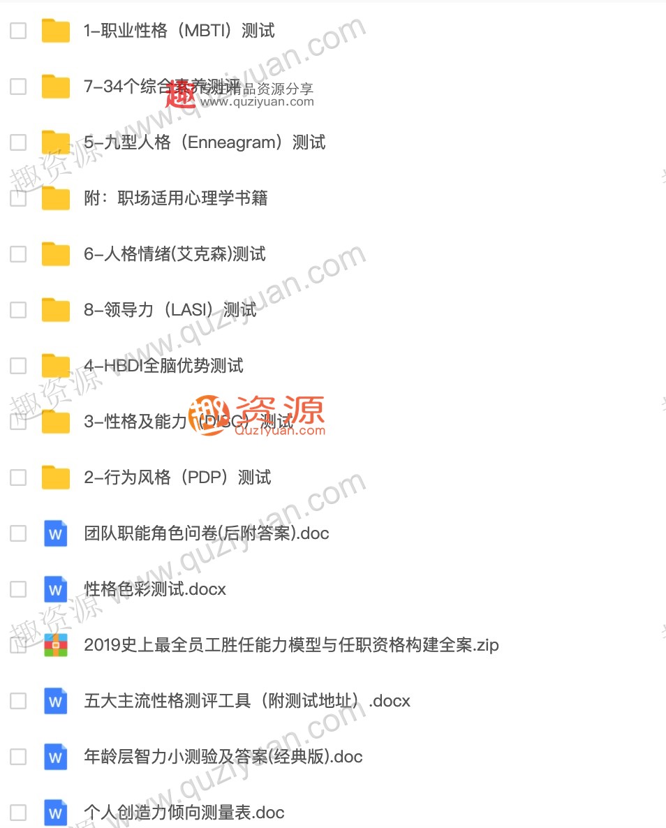 職場(chǎng)性格測(cè)試大全 百度網(wǎng)盤(pán)插圖1