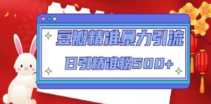 豆瓣精準暴力引流，日引精準粉500+【12課時】百度網(wǎng)盤插圖